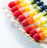 Fruit sticks or plates